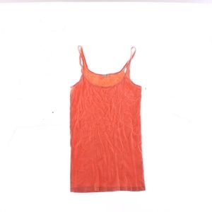 J. Crew Tank Top Womens Sz L Orange Solid Loose